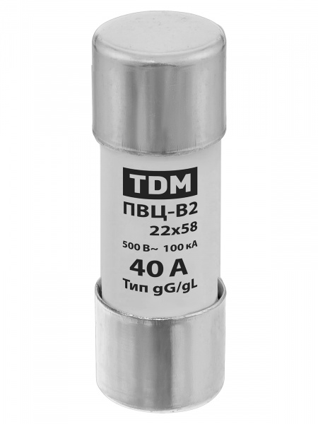 Плавкая вставка ПВЦ-В2 22х58 40А TDM