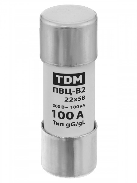 Плавкая вставка ПВЦ-В2 22х58 100А TDM