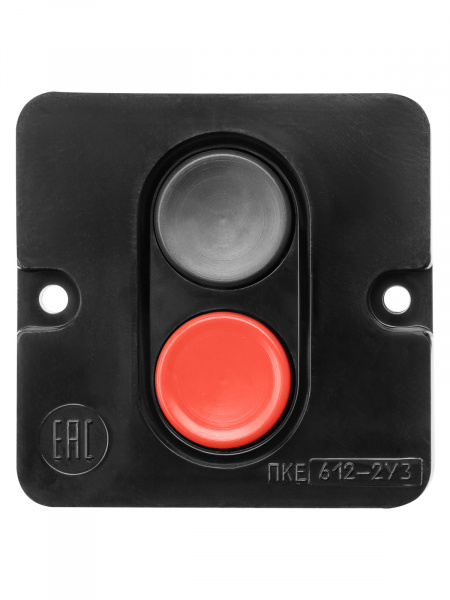 Пост кнопочный ПКЕ 612 У2, красная и черная кнопки, IP40 TDM