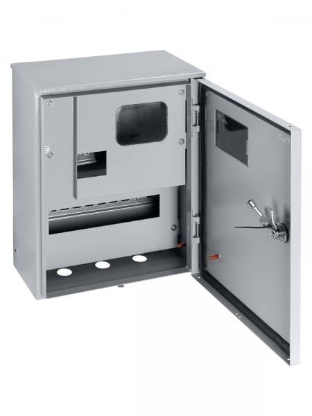Корпус металлический ЩУ-1ф/1-0-12 IP66 (ЩУРН-1/12 IP66) с опломбировкой счётчика (395х310х165) TDM