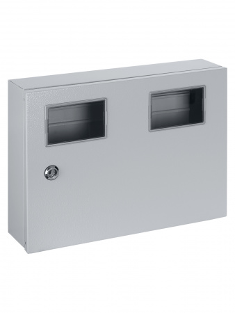 Корпус металлический ЩУ-1ф/2 (на 2 счётчика) 300х400х125 IP54 Народный
