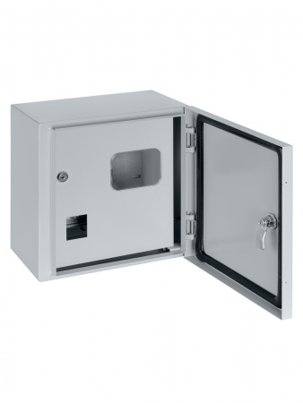 Корпус металлический ЩУ-1ф/1-1 (2 двери) (310х300х150) IP54 Народный эконом
