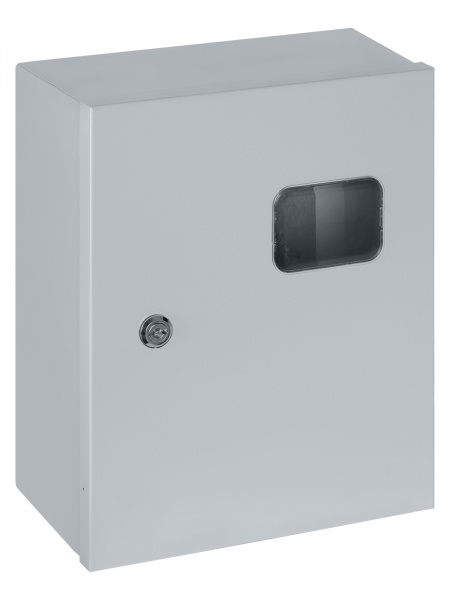 Корпус металлический ЩУ-3ф/1-0 (1 дверь) (395х310х150) IP54 Народный эконом