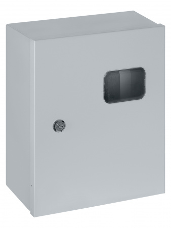 Корпус металлический ЩУ-3ф/1-0 (1 дверь) (395х310х150) IP54 Народный эконом