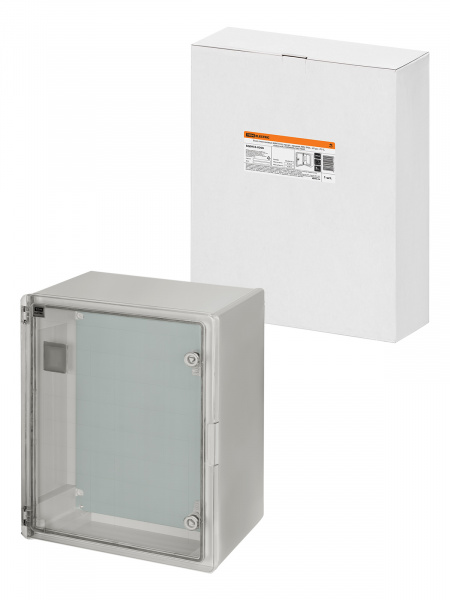 Бокс пластиковый ЩМП-0-6, прозр., крышка ABS, IP65, -45 до +75 С, навесной, (500x400x180) TDM