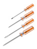 Набор отверток 4 шт.: SL3x75, SL5х100, PH1х75, PH2х100 (блистер), CS "Гранит" TDM