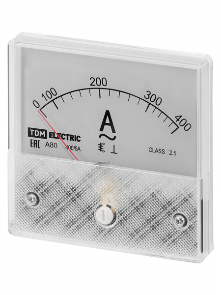 Амперметр А80Н 400А/5А-2,5, трансформаторного включения, (без поверки), TDM