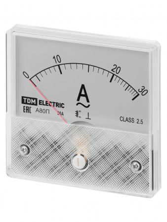 Амперметр А80П 30А-2,5, прямого включения, (поверенный), TDM