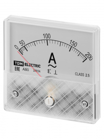 Амперметр А80 200А/5А-2,5, трансформаторного включения, (поверенный), TDM