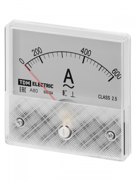 Амперметр А80 600А/5А-2,5, трансформаторного включения, (поверенный), TDM