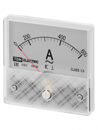 Амперметр А80 600А/5А-2,5, трансформаторного включения, (поверенный), TDM