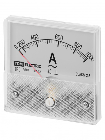 Амперметр А80 1000А/5А-2,5, трансформаторного включения, (поверенный), TDM