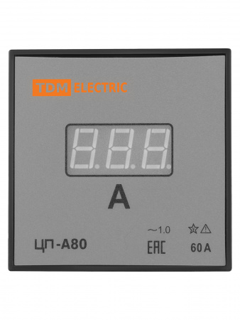 Цифровой амперметр ЦП-А80 60А-1,0 (без поверки) TDM