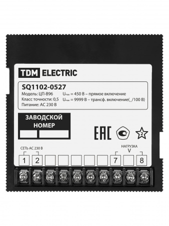 Цифровой вольтметр ЦП-В96 0-9999В-0,5-Р TDM