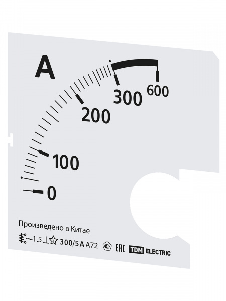 Шкала Ш72  300/5А-1,5 (для А72 Х/5А) TDM