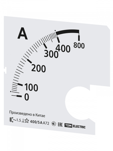 Шкала Ш72  400/5А-1,5 (для А72 Х/5А) TDM