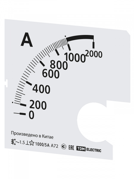 Шкала Ш72 1000/5А-1,5 (для А72 Х/5А) TDM