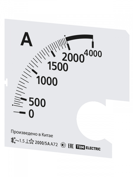 Шкала Ш72 2000/5А-1,5 (для А72 Х/5А) TDM