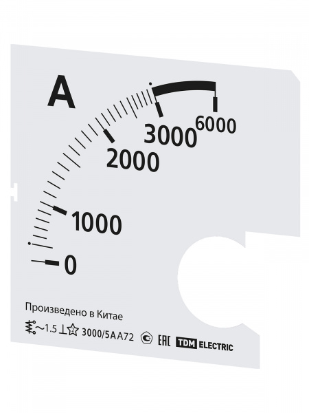 Шкала Ш72 3000/5А-1,5 (для А72 Х/5А) TDM