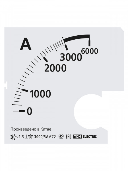 Шкала Ш72 3000/5А-1,5 (для А72 Х/5А) TDM