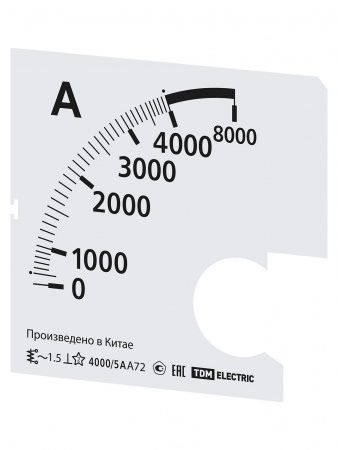 Шкала Ш72 4000/5А-1,5 (для А72 Х/5А) TDM