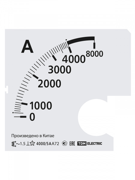 Шкала Ш72 4000/5А-1,5 (для А72 Х/5А) TDM