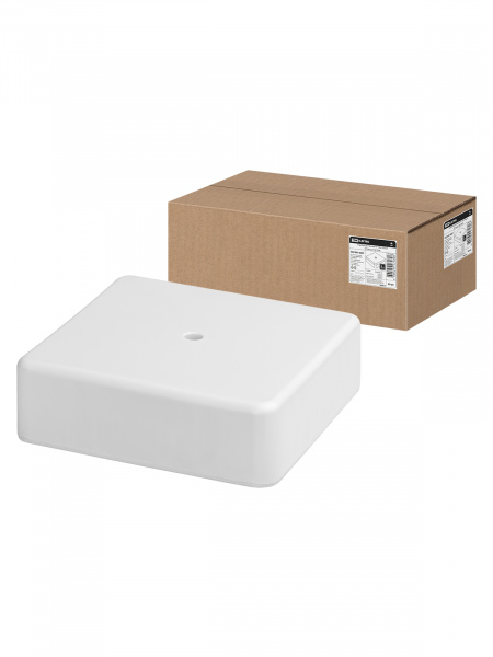 Коробка распаячная КР 100х100х29 ОП белая IP40 TDM