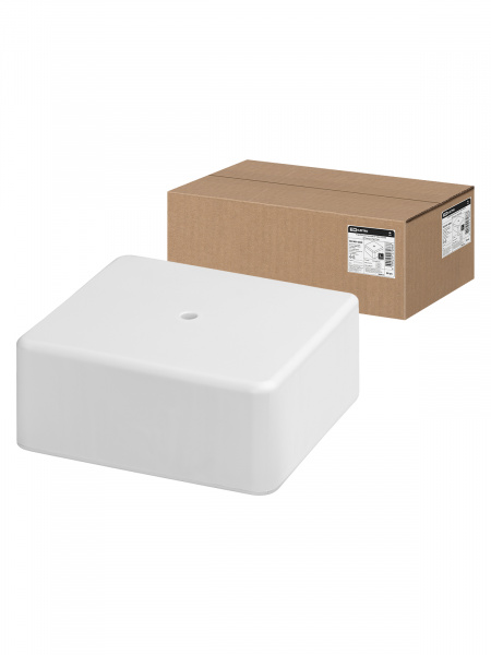 Коробка распаячная КР 100х100х44 ОП белая IP40 TDM