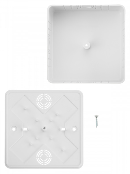 Коробка распаячная КР 100х100х44 ОП белая IP40 TDM
