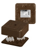 Коробка распаячная КР 75х75х28 ОП бук, с клем. колодкой, IP40, инд. штрихкод TDM