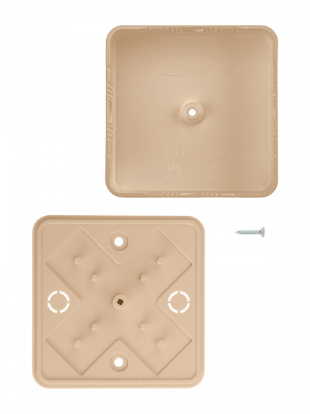 Коробка распаячная КР 50х50х20 ОП сосна IP40, инд. штрихкод TDM
