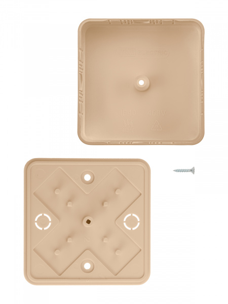 Коробка распаячная КР 75х75х20 ОП сосна IP40, инд. штрихкод TDM