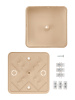 Коробка распаячная КР 75х75х20 ОП сосна, с клем. колодкой, IP40, инд. штрихкод TDM