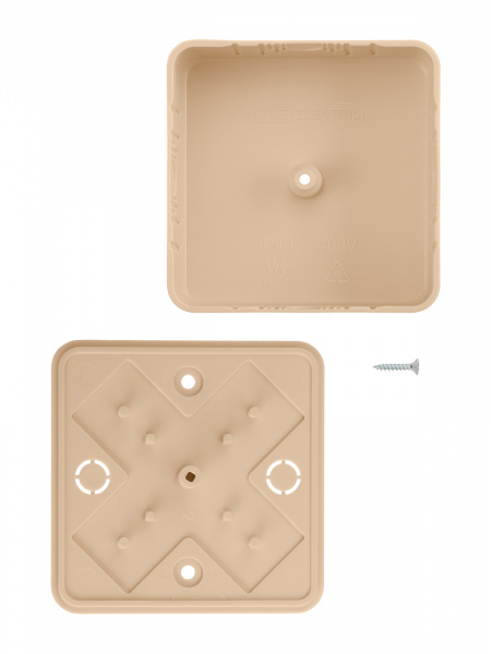 Коробка распаячная КР 75х75х28 ОП сосна IP40, инд. штрихкод TDM