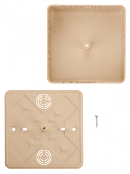 Коробка распаячная КР 100х100х44 ОП сосна IP40, инд. штрихкод TDM