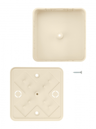 Коробка распаячная КР 75х75х20 ОП, сл. кость, IP40, инд. штрихкод TDM