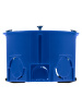 Установочная коробка СП D68х45мм, саморезы, пл. лапки, синяя, IP20, TDM