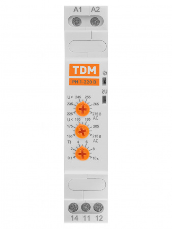 Реле напряжения 1ф РН 1-220В TDM