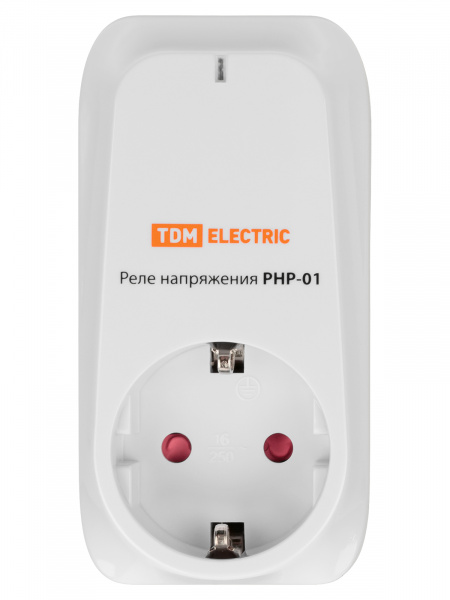 Реле напряжения в розетку РНР-01, 16А TDM