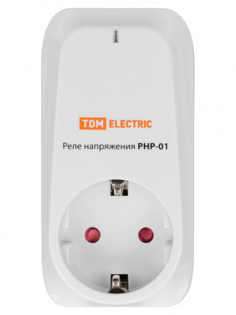 Реле напряжения в розетку РНР-01, 16А TDM