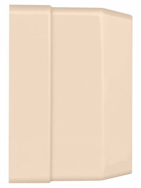 Розетка двойная 2П+З открытой установки с з/ш IP20 16А, слоновая кость "Ладога" TDM