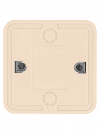 Розетка 2П открытой установки IP20 10А 250В (керамика) сл. кость "Ладога" TDM