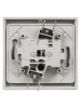 Кнопка звонковая скрытой установки IP54 6A серая "Вуокса" TDM
