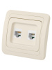 Розетка компьютерная RJ-45 + TФ (RJ-11) сл. кость "Валдай" TDM