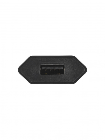 Сетевое зарядное устройство, СЗУ 2, 1 А, 1 USB, черный, TDM