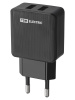 Сетевое зарядное устройство, СЗУ 4, 2,1 А, 2 USB, черный, TDM