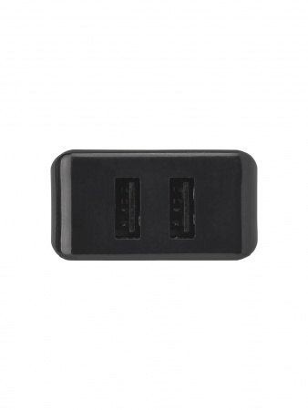 Сетевое зарядное устройство, СЗУ 4, 2,1 А, 2 USB, черный, TDM
