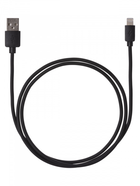 Дата-кабель, ДК 3, USB - Lightning, 1 м, черный, TDM