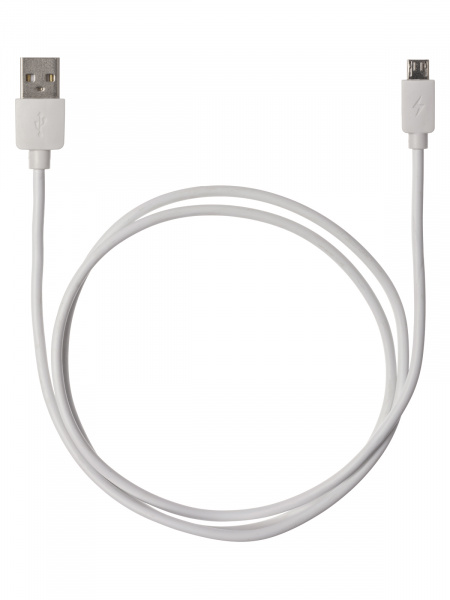 Дата-кабель, ДК 4, USB - micro USB, 1 м, белый, TDM