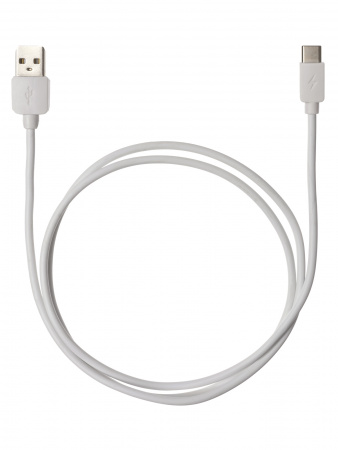 Дата-кабель, ДК 5, USB - USB Type-C, 1 м, белый, TDM